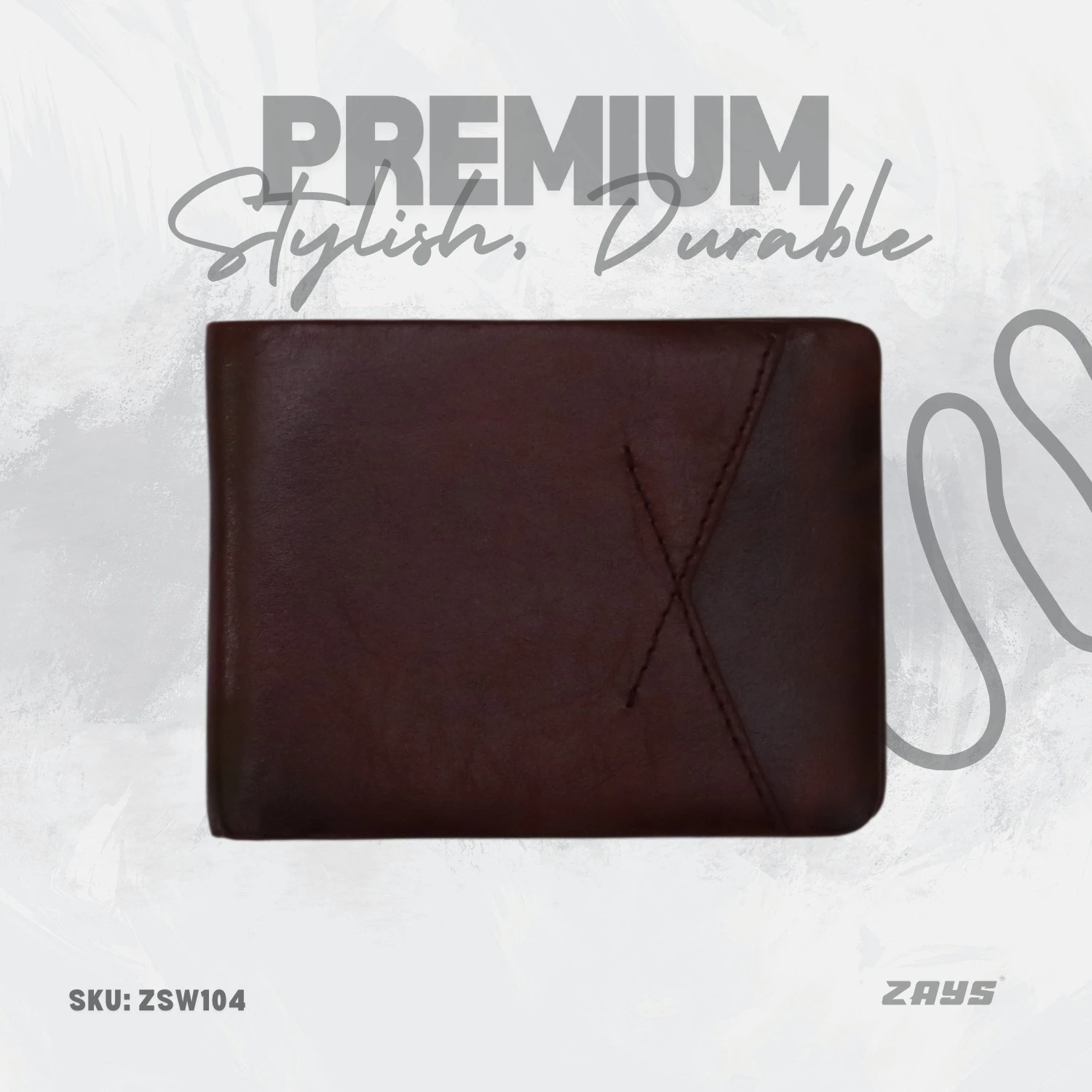 Zays Premium Leather Compact, Durable & Stylish Bifold Short Wallet
