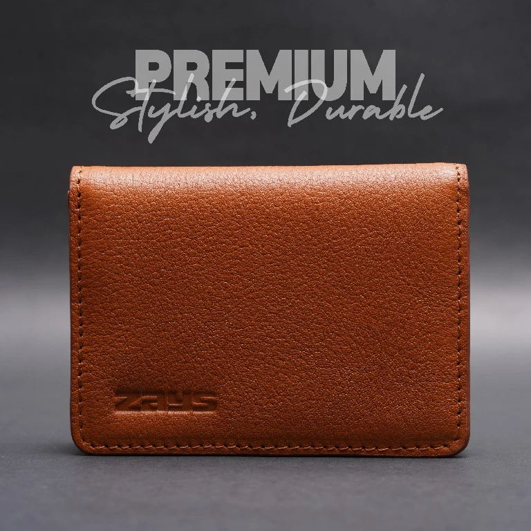 ZAYS Premium Slim & Eco-Friendly Leather Magnetic Card Holder Mini Wallet