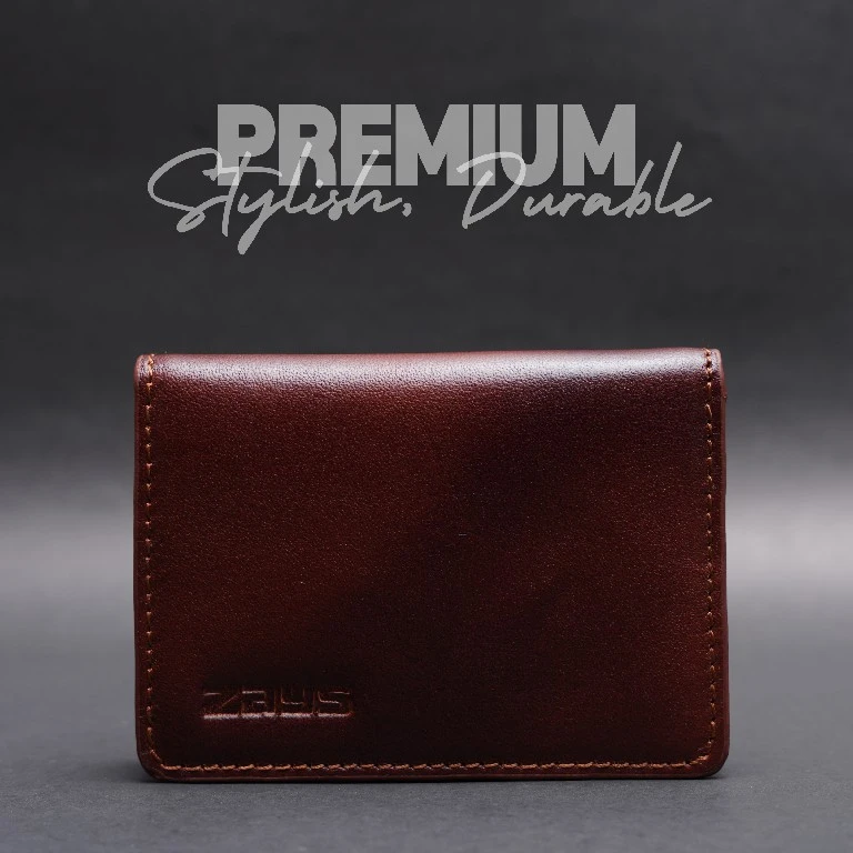 ZAYS Premium Slim & Eco-Friendly Leather Magnetic Card Holder Mini Wallet
