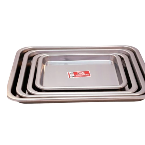SKB SUS 304 food grade Stainless Steel serving Tray