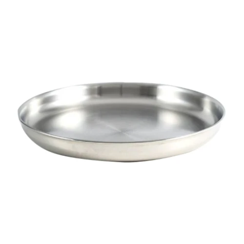 SKB Stainless Steel Plate - 24cm - Silver