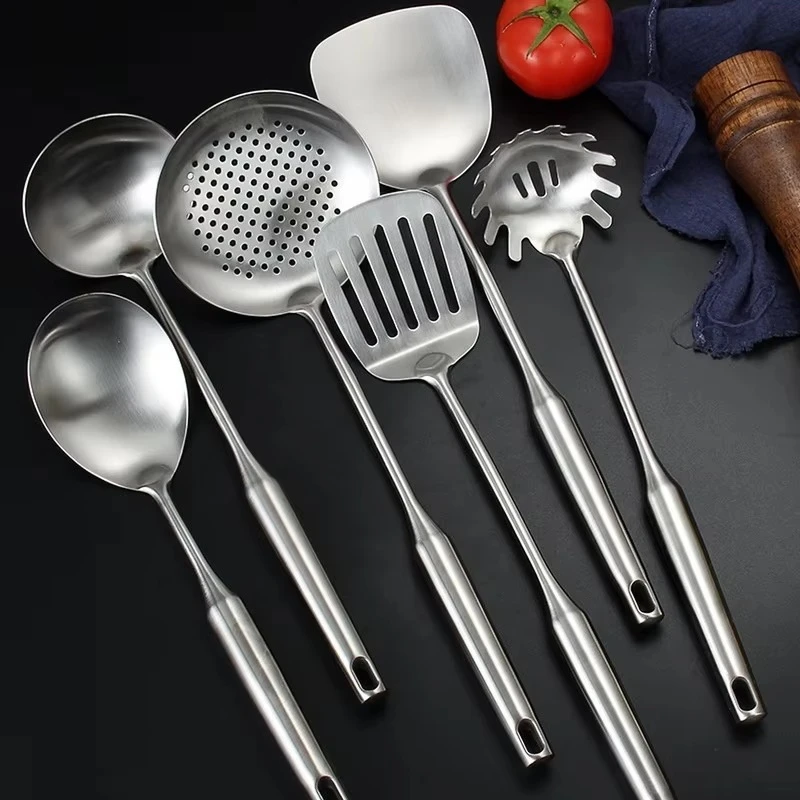 SKB Kitchen Cooking Tools-Stainless Steel Spatula Full set 6 pic combo