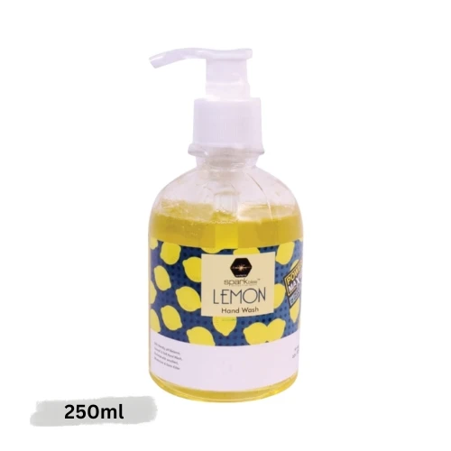 Sparkbliss Lemon Yellow Liquid Hand Wash – 250ml (Surfactant Based)