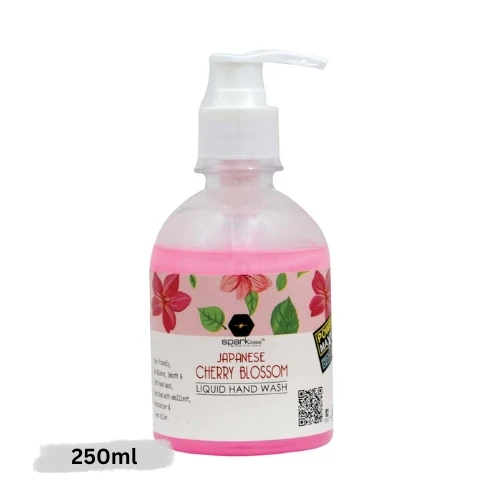 Sparkbliss Japanese Cherry Blossom Liquid Hand Wash – 250ml (Surfactant Based)