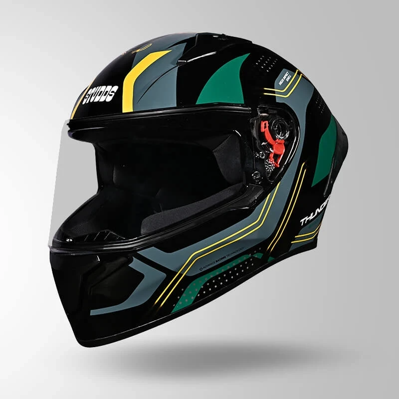 STUDDS THUNDER D2 DRAKEN DECOR BLACK GREEN N3